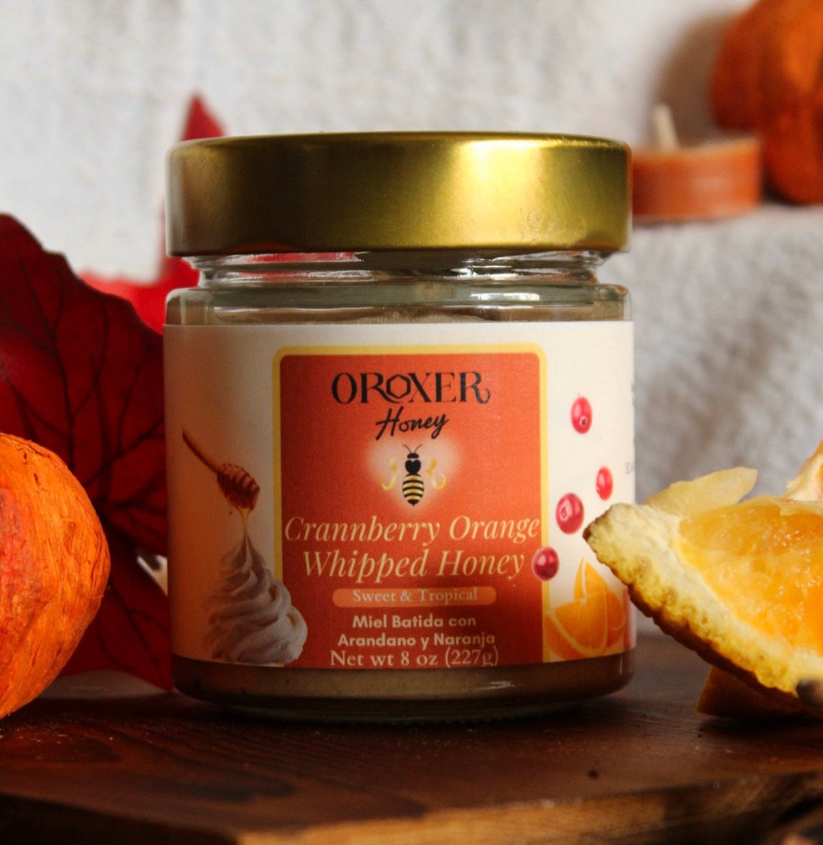 Cranberry Orange Creamed Honey